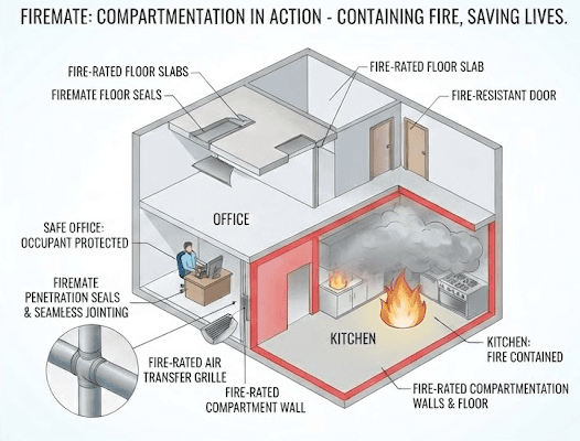 Expert Passive Fire Protection Contractors in London & UK